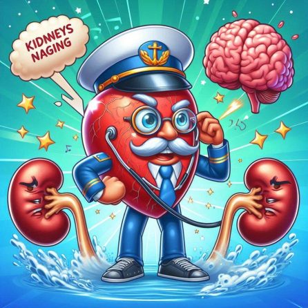 captain heart listening to the brain and kidneys nagging.