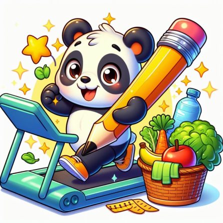 panda eating healthy in panda's magic pencil story for kids