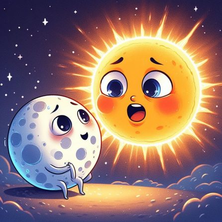 the moon and sun talking