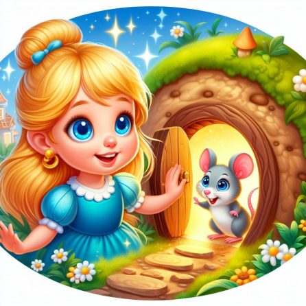 Thumbelina at mouse's house