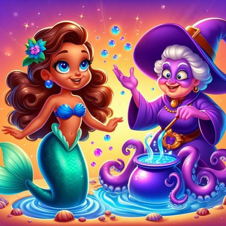 Little mermaid and the witch