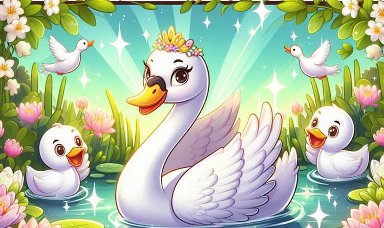 The Ugly Duckling Story for kids + Audio - Moonzia