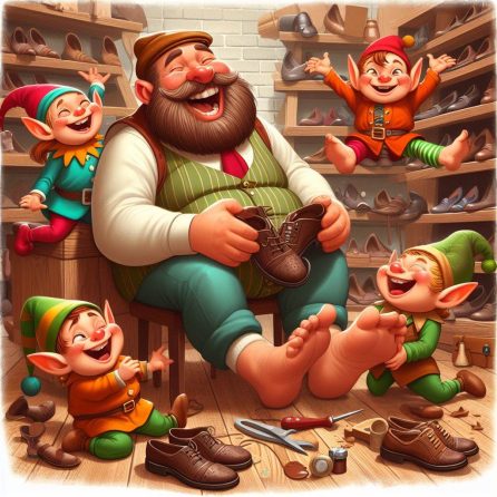shoemaker happily ever after in the elves and the shoemaker story for kids