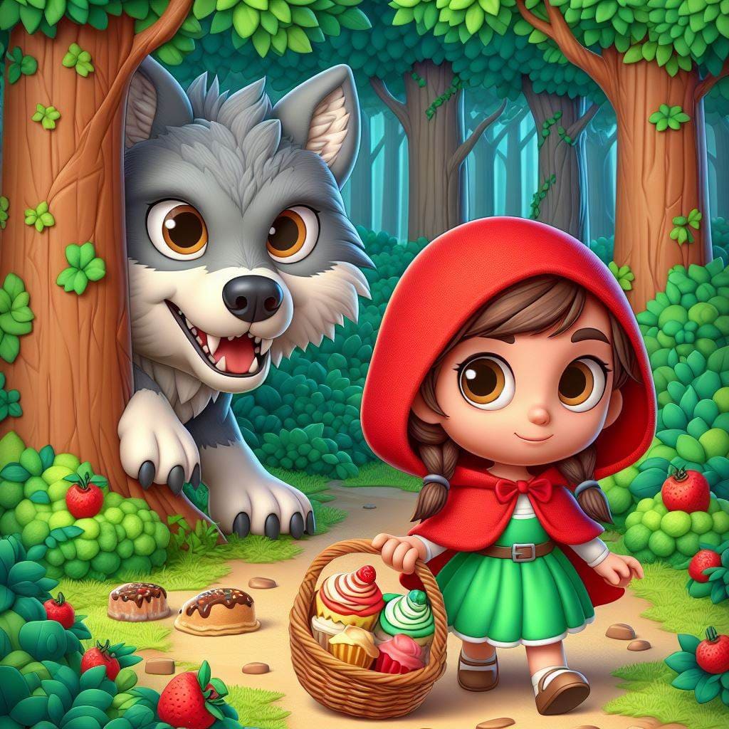 The Little Riding Hood - Bedtime Stories - Moonzia