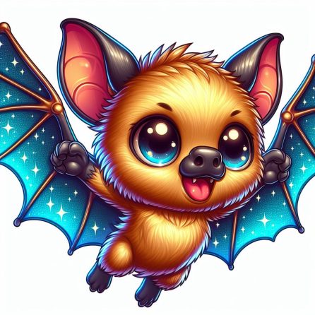 little bat flying