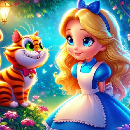 Alice and Cheshire cat