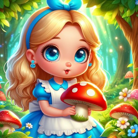Alice and mushroom