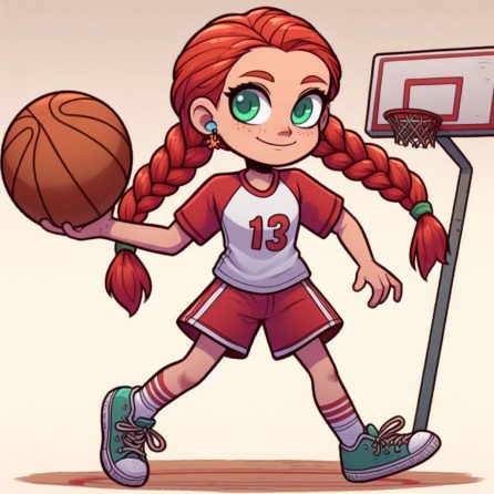 Judy plays basketball