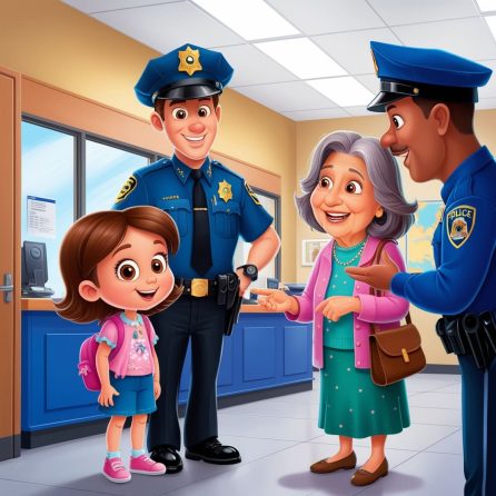 Maya visits policemen