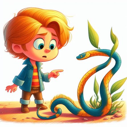 Leo sees a sea snake