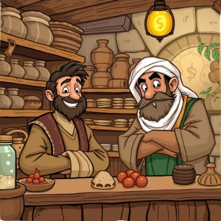 Ali Baba was a shop man